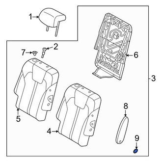 Kia OE - Center Right Seat Armrest Cap