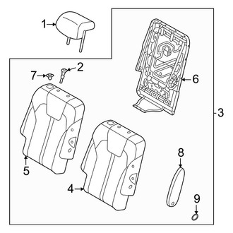 Kia OE - Center Right Seat Back Assembly