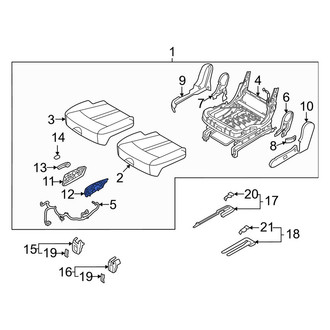 Kia OE - Right Seat Trim Panel Bracket