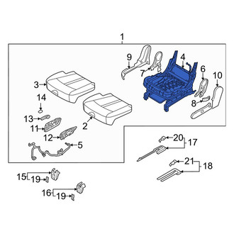 Kia OE - Center Right Seat Track