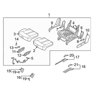 Kia OE - Center Right Seat Cushion Foam