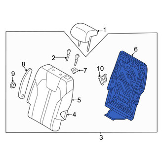Kia OE - Center Left Seat Back Frame