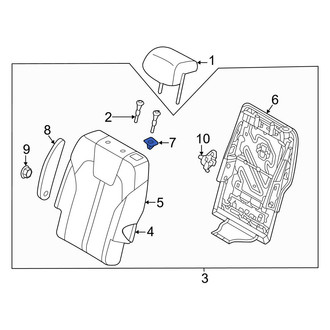 Kia OE - Center Left Power Seat Switch