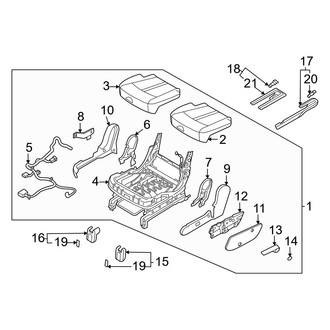 Kia OE - Center Left Seat Cushion Foam