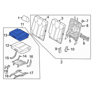 Kia OE - Center Left Seat Cover