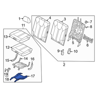 Kia OE - Rear Left Seat Track