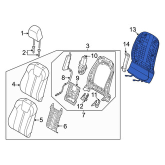 Kia OE - Front Left Seat Back Panel