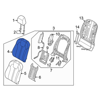 Kia OE - Center Left Seat Back Cushion
