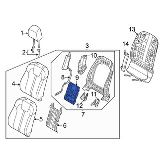 Kia OE - Front Left Seat Lumbar Support Cushion