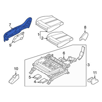 Kia OE - Front Left Inner Seat Trim Panel