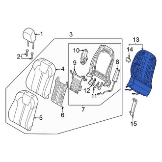 Kia OE - Front Left Seat Back Panel