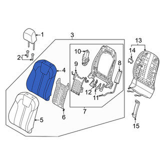 Kia OE - Center Right Seat Back Cushion