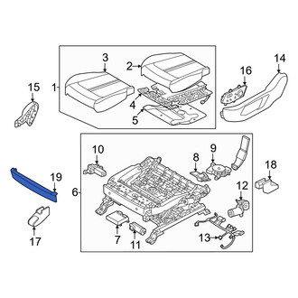 Kia OE - Front Center Left Seat Frame Trim Panel