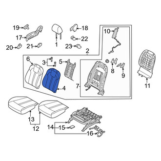 Kia OE - Front Right Seat Back Cushion