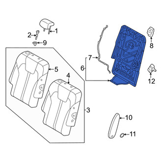 Kia OE - Center Right Seat Back Frame