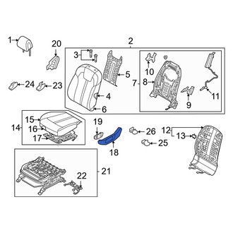 Kia OE - Front Right Outer Seat Trim Panel