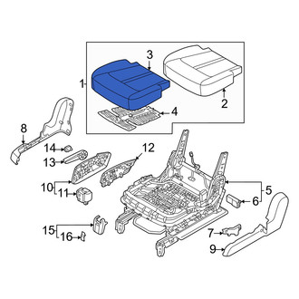 Kia OE - Center Right Seat Cover