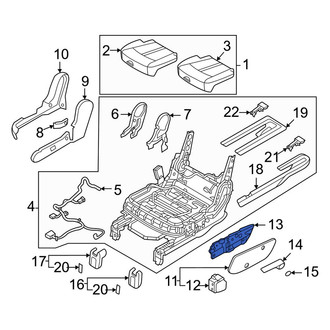 Kia OE - Center Left Seat Trim Panel Bracket