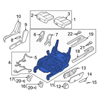 Kia OE - Center Left Seat Track