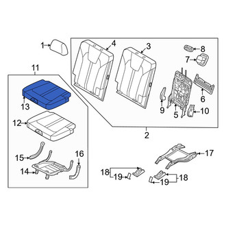 Kia OE - Center Left Seat Cover