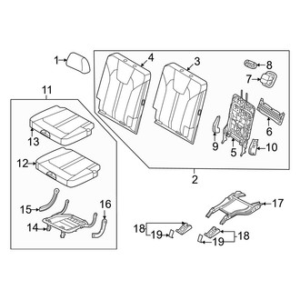Kia OE - Center Left Seat Cushion Foam