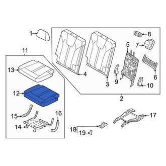 Kia OE - Rear Left Seat Cushion Foam
