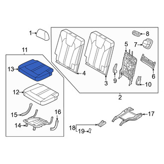 Kia OE - Center Right Seat Cover
