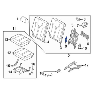 Kia OE - Front Left Outer Seat Trim Panel