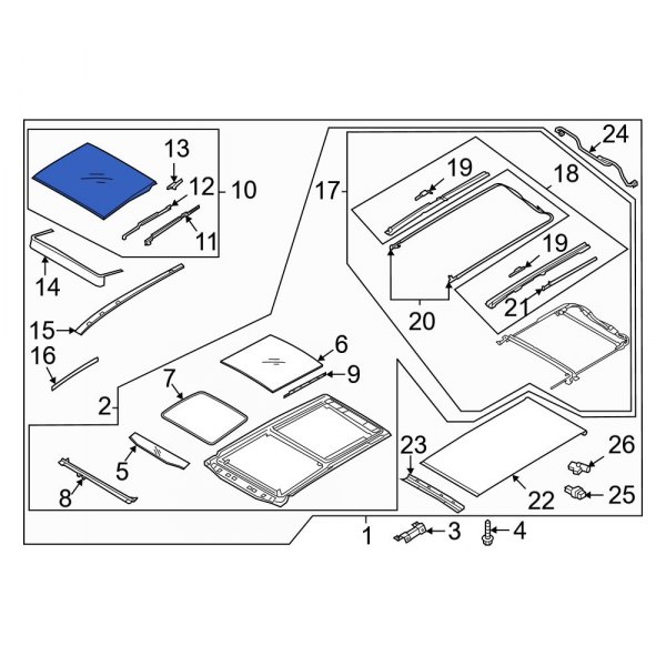 Sunroof Glass