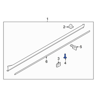 Kia OE - Rocker Panel Molding Screw