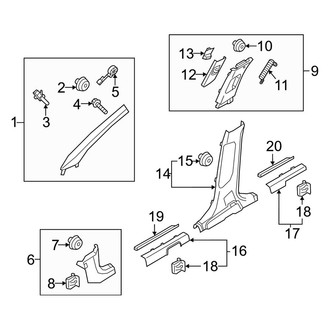 Kia OE - Pillars, Rocker & Floor - Interior Trim