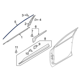 Kia OE - Front Right Door Reveal Molding