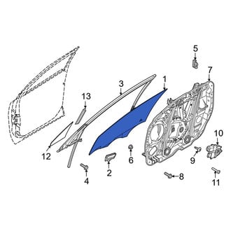 Kia OE - Front Left Door Glass