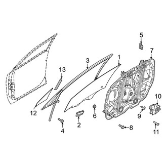Kia OE - Front Door - Glass & Hardware