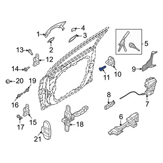 Kia OE - Door Lock Striker Plate Screw