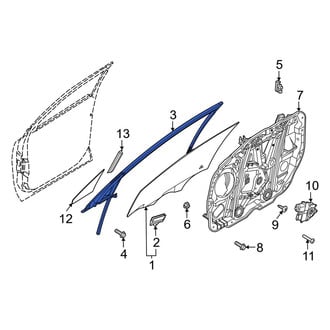 Kia OE - Front Right Window Channel