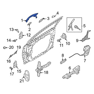 Kia OE - Front Left Outer Exterior Door Handle