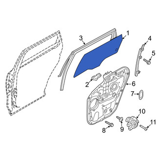 Kia OE - Front Left Door Glass