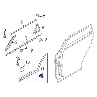 Kia OE - Door Molding Clip