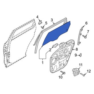 Kia OE - Front Left Door Glass