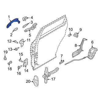 Kia OE - Rear Right Outer Exterior Door Handle