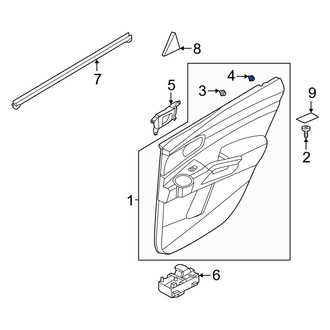 Kia OE - Door Interior Trim Panel Retainer