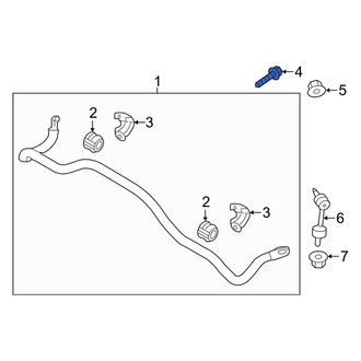 Kia OE - Suspension Stabilizer Bar Bracket Bolt