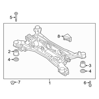 Kia OE - Rear Suspension - Suspension Mounting (EX / LX / S / SX FWD)