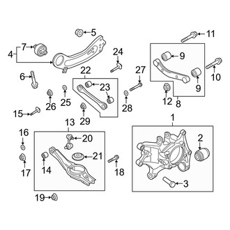 Kia OE - Rear Suspension - Suspension Components (Hybrid EX / Hybrid S)