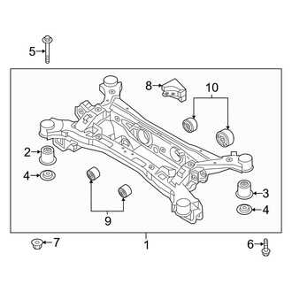 Kia OE - Rear Suspension - Suspension Mounting (S / SX / SX Prestige / X-Line EX / X-Line S / X-Line SX Prestige / X-Pro AWD)