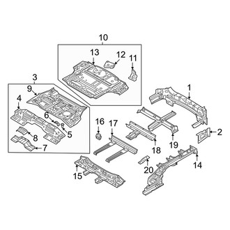 Kia OE - Rear Body & Floor (EX / LX / S / SX / SX Prestige / X-Line EX / X-Line S / X-Line SX Prestige)