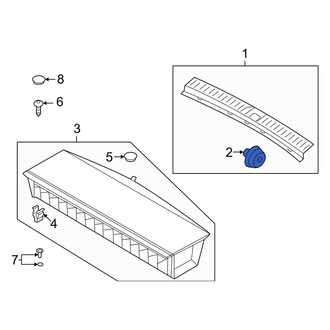 Kia OE - Liftgate Trim Scuff Plate Clip
