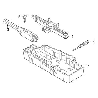 Kia OE - Rear Body & Floor - Jack & Components (W/O Tire Mobility Kit), (EX / LX / S / SX / SX Prestige / X-Line EX / X-Line S / X-Line SX Prestige)