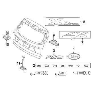 Kia OE - Lift Gate - Exterior Trim
